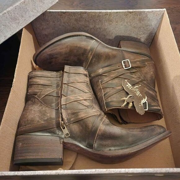 Brand New Freebird Sammi Booties Black - Picture 3 of 6